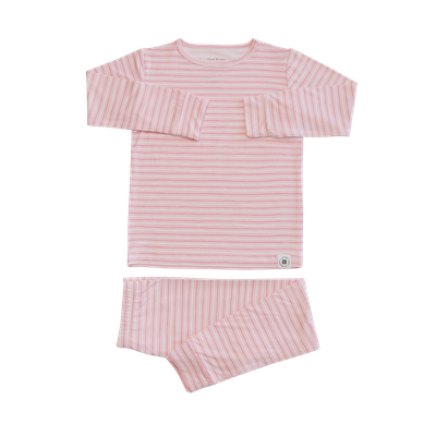 SWEET BAMBOO Big Kid Pajama - Pink Stripe