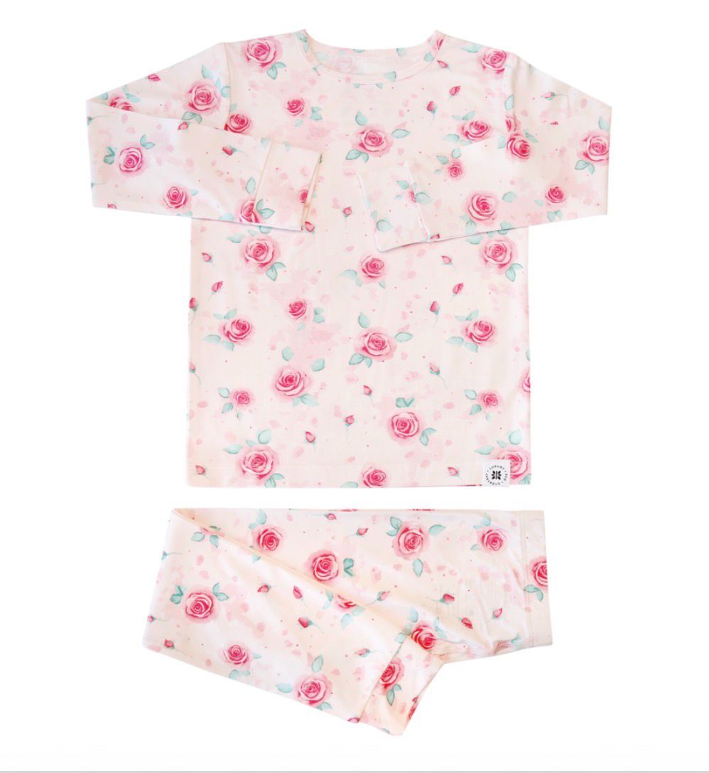 SWEET BAMBOO L/S Bid Kid Pajama - Sweet Little Rose