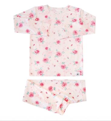 SWEET BAMBOO L/S Bid Kid Pajama - Sweet Little Rose