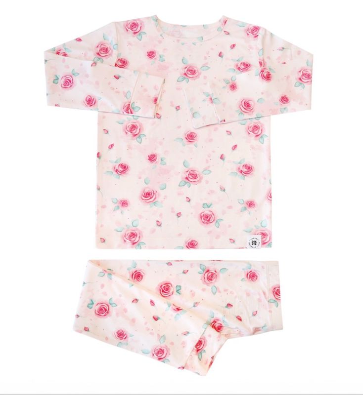 SWEET BAMBOO L/S Bid Kid Pajama - Sweet Little Rose