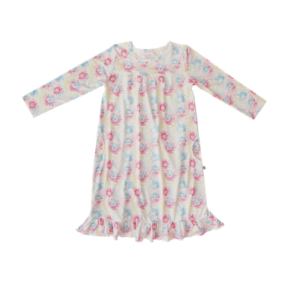 SWEET BAMBOO L/S Boho Dress - Peace and Love