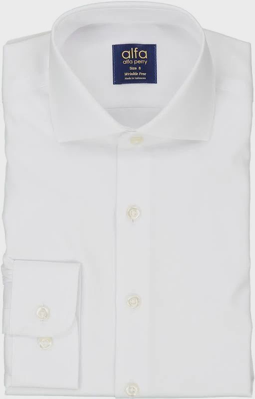 ALPHA PERRY SLIM FIT WHITE BOYS DRESS SHIRT