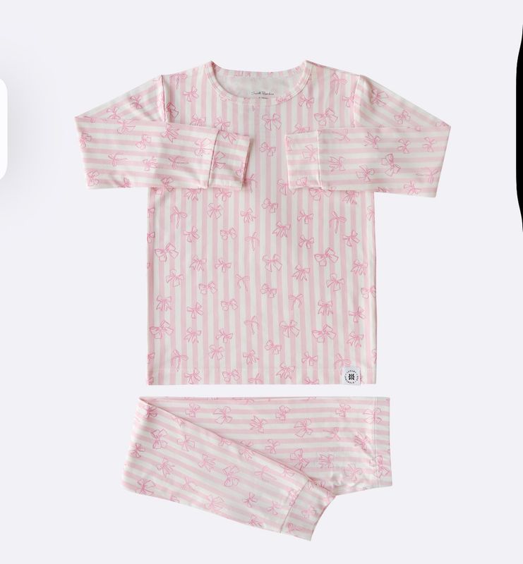 SWEET BAMBOO TIE THE KNOT GIRLS PAJAMAS