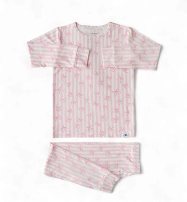 SWEET BAMBOO TIE THE KNOT GIRLS PAJAMAS
