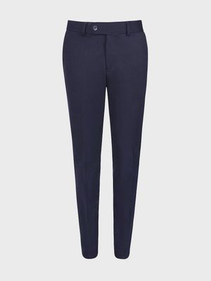 T.o Collection Boys Navy Knit Dress pants