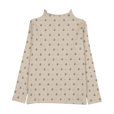 Lil Legs GRID FLORAL FUNNEL NECK AF26T705B-K AW26