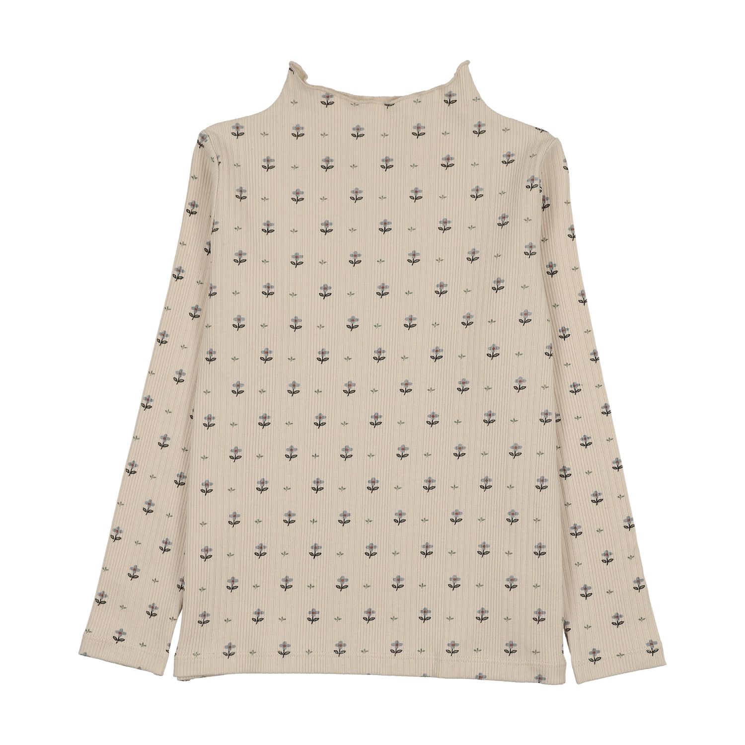 Lil Legs GRID FLORAL FUNNEL NECK AF26T705B-K AW26