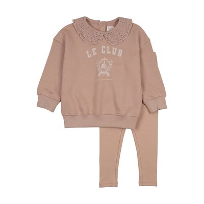 Lil Legs VARSITY CREST GIRLS SWEATSHIRT SET AF26S509-K AW26