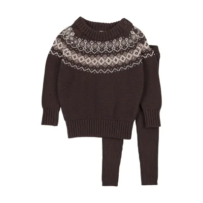 Lil Legs HEIRLOOM KNITS TODDLER BOY SET AF26TS115-K AW26