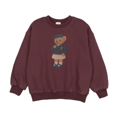 Lil Legs BEAR SWEATSHIRT GIRL AF26S549-K AW26