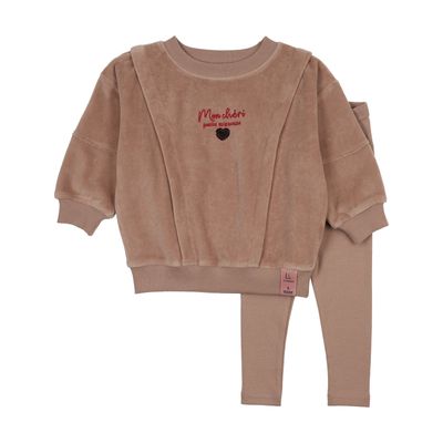 Lil Legs VELOUR GIRLS SWEATSHIRT SET AF26TS106-K AW26