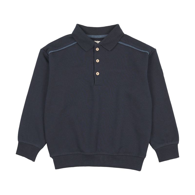 Lil Legs SWT CMPGN DENIM TRIM POLO SWEATSHIRT AF26S536-K AW26