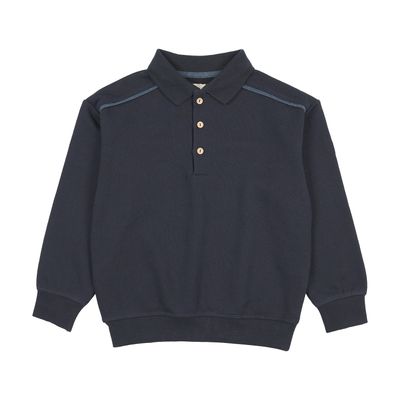 Lil Legs SWT CMPGN DENIM TRIM POLO SWEATSHIRT AF26S536-K AW26