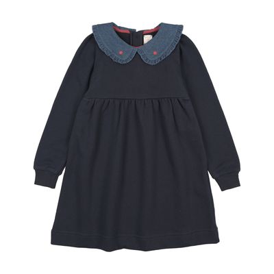Lil Legs SWT CMPGN DNM COLLAR SWEATSHIRT DRESS AF26D223-K AW26