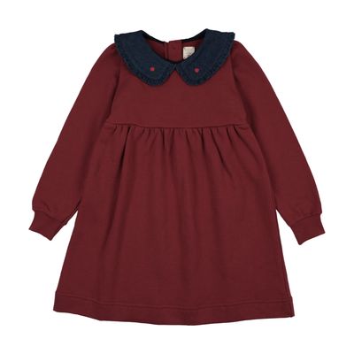 Lil Legs SWT CMPGN DNM COLLAR SWEATSHIRT DRESS AF26D223-K AW26
