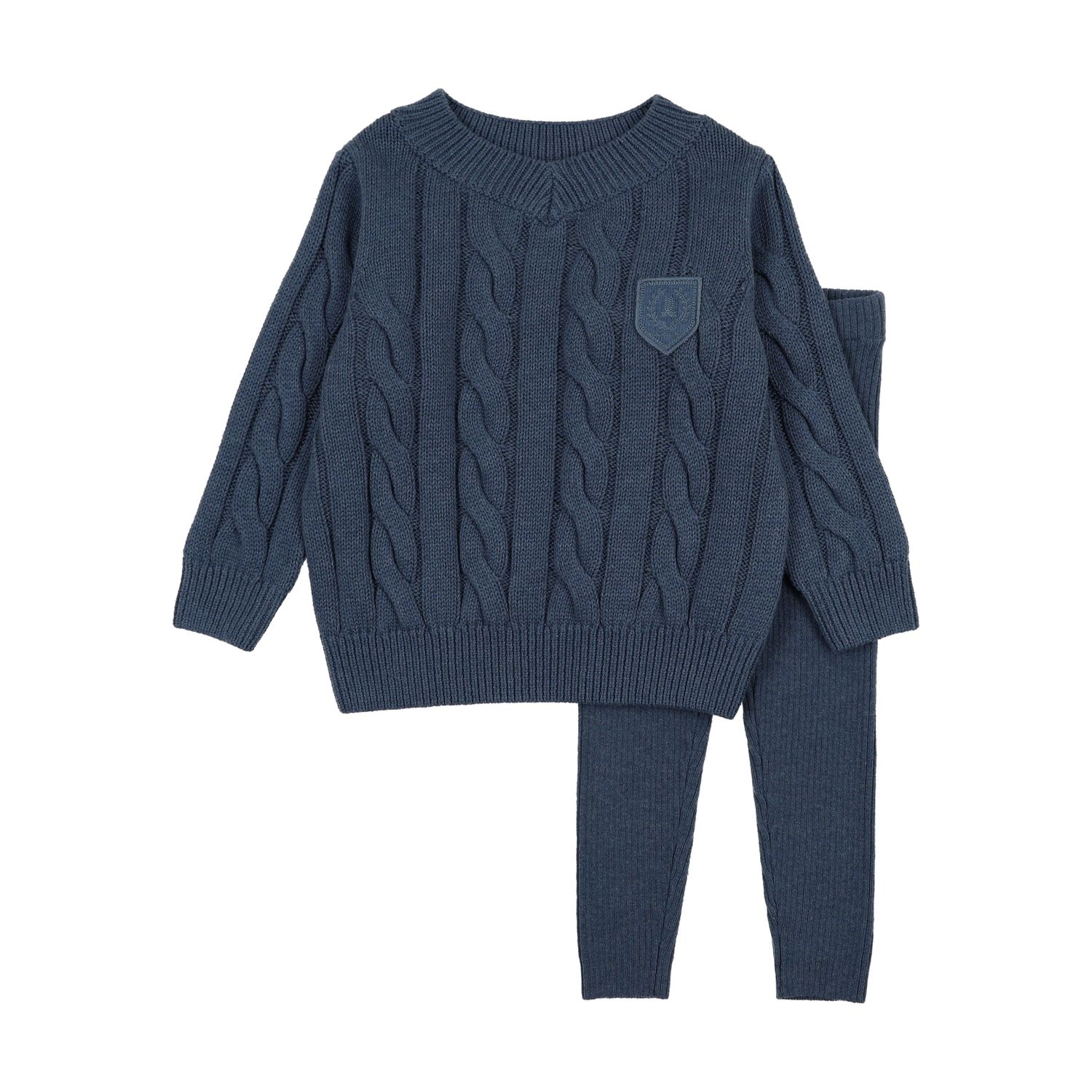 Lil Legs CHUNKY CABLE KNIT TODDLER SET AF26TS108-K AW26