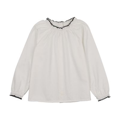 Lil Legs RUFFLE TRIM BLOUSE AF26T727-T AW26