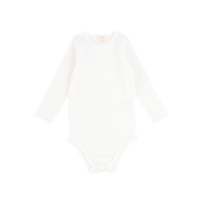 Lil Legs RIBBED CREWNECK LONG SLEEVE ONESIE RCOLS AW26