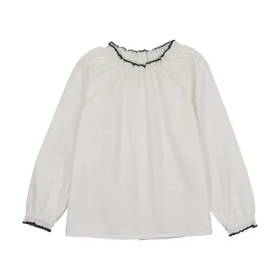 Lil Legs RUFFLE TRIM BLOUSE AF26T727-K AW26