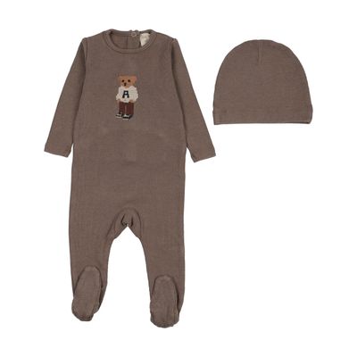 Lil Legs BEAR FOOTIE SET AF26S326B AW26