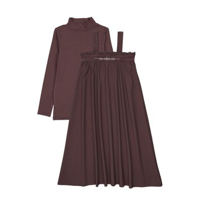 Lil Legs EMBROIDERED MAXI MOCKNECK SET AF26D215-K AW26