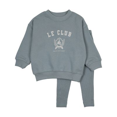 Lil Legs VARSITY CREST BOY SWEATSHIRT SET AF26S508-K AW26