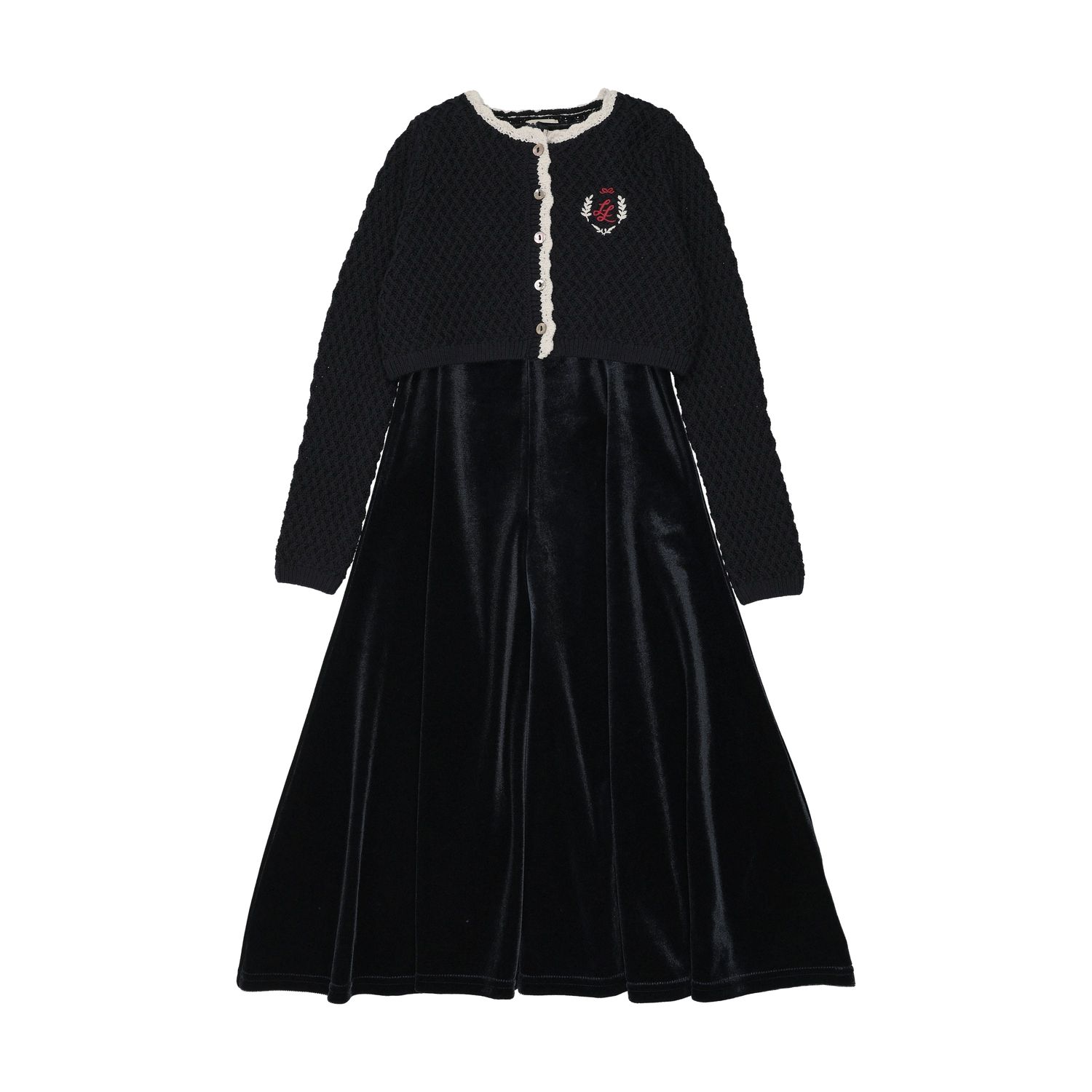 Lil Legs CREST MAXI CARDIGAN SET AF26D213-T AW26