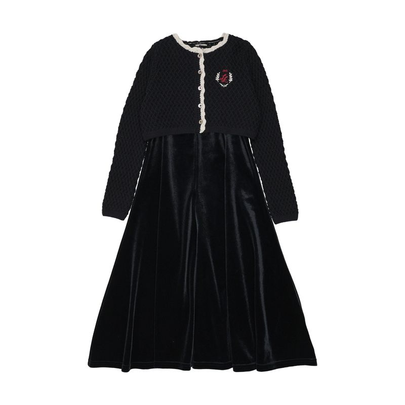 Lil Legs CREST MAXI CARDIGAN SET AF26D213-T AW26