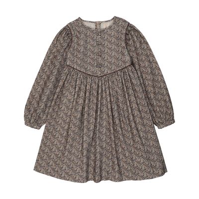 Lil Legs HOME GARDEN VELVET TRIM DRESS-BIG GIRL AF26D220-K AW26