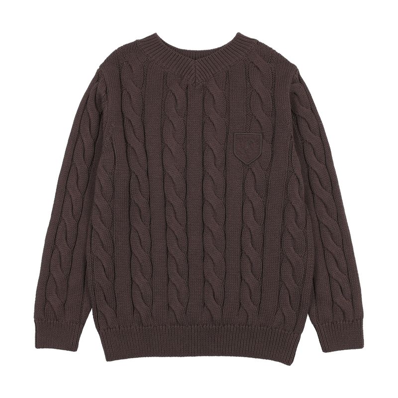 Lil Legs CHUNKY V NECK SWEATER AF26S529-K AW26