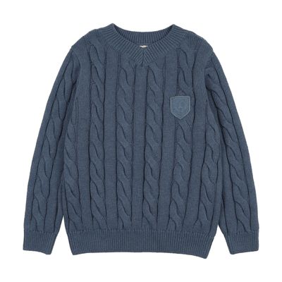 Lil Legs CHUNKY V NECK SWEATER AF26S529-K AW26