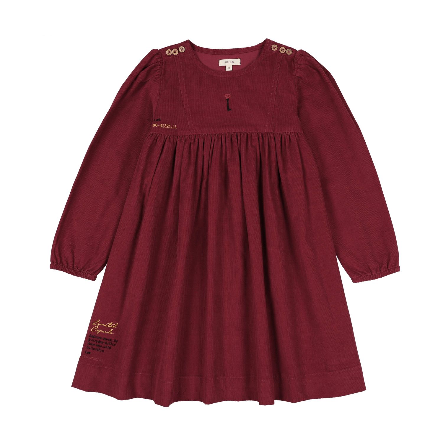 Lil Legs LIMITED CAPSULE EMBROIDERED DRESS AF26D226B-K AW26