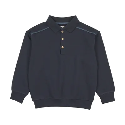 Lil Legs SWT CMPGN DENIM TRIM POLO SWEATSHIRT AF26S536-T AW26
