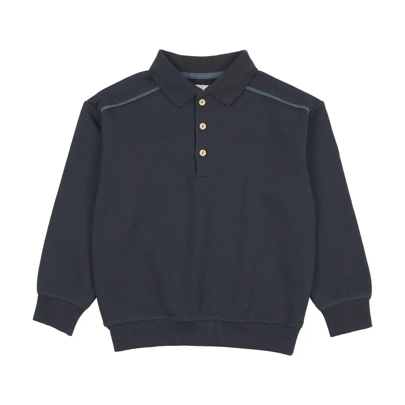 Lil Legs SWT CMPGN DENIM TRIM POLO SWEATSHIRT AF26S536-T AW26
