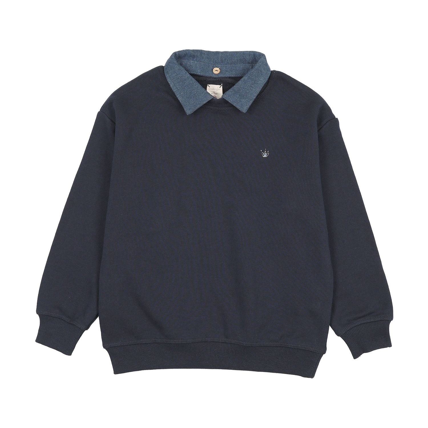 Lil Legs SWT CMPGN DNM RVABLE COLLAR SWEATSHIRT AF26S519-K AW26