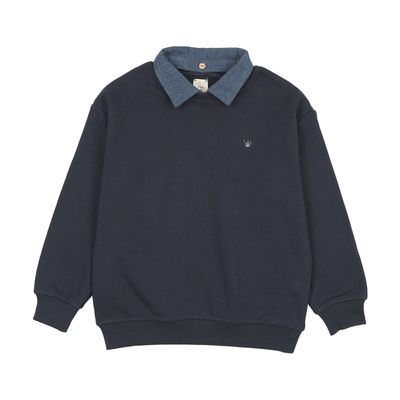 Lil Legs SWT CMPGN DNM RVABLE COLLAR SWEATSHIRT AF26S519-K AW26