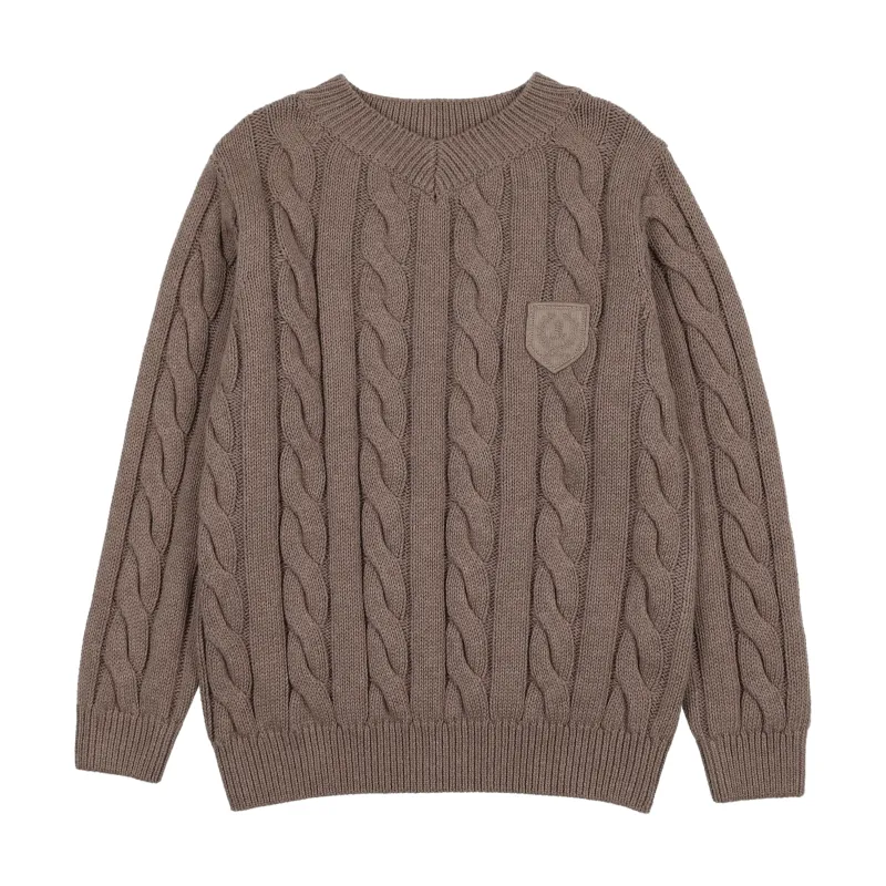 Lil Legs CHUNKY V NECK SWEATER AF26S529-T AW26