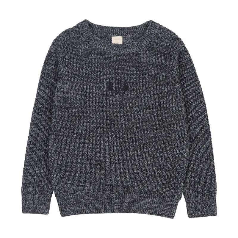 Lil Legs  MARLED BOYS CREW NECK -AF26T708-T AW26