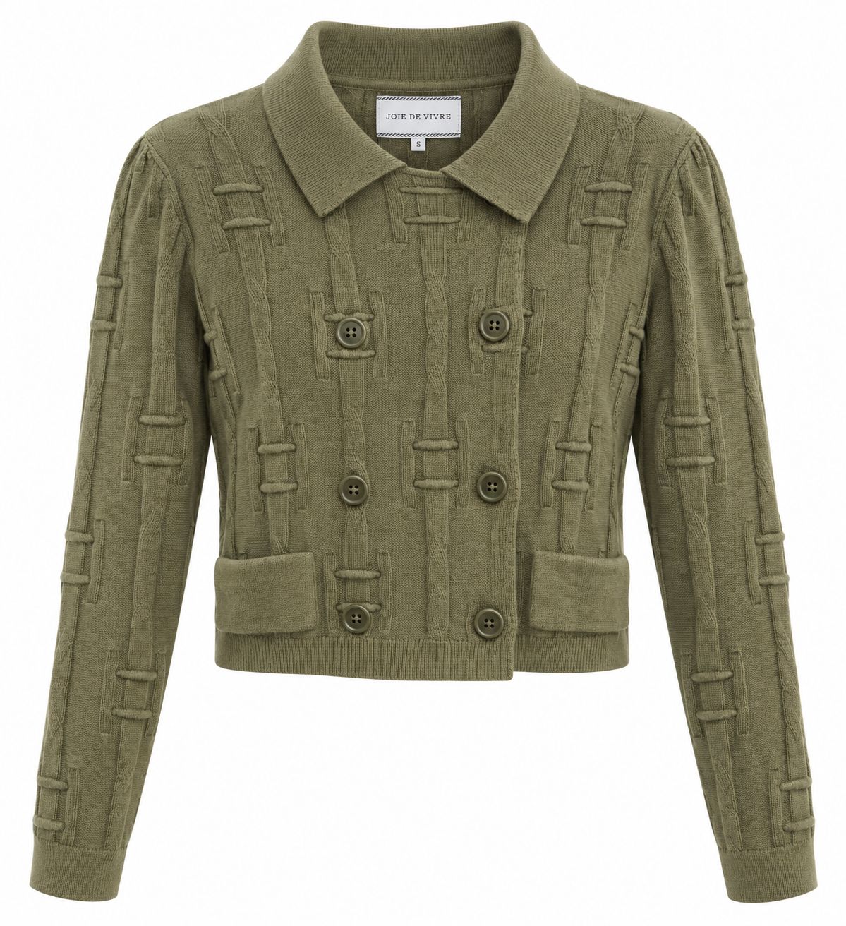 Joie De Vivre Boys Textured Knit Cardigan With Double Press Closure AW26 WB6CP7498C