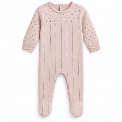 Bebe Bella Baby Knit Pointel Layette With Bonnet AW26 WB6CY3051B
