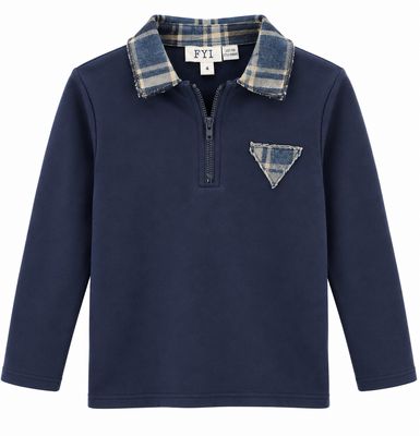 FYI (Canvas) Boys Polo With V Insert AW26 WB6CP7439P