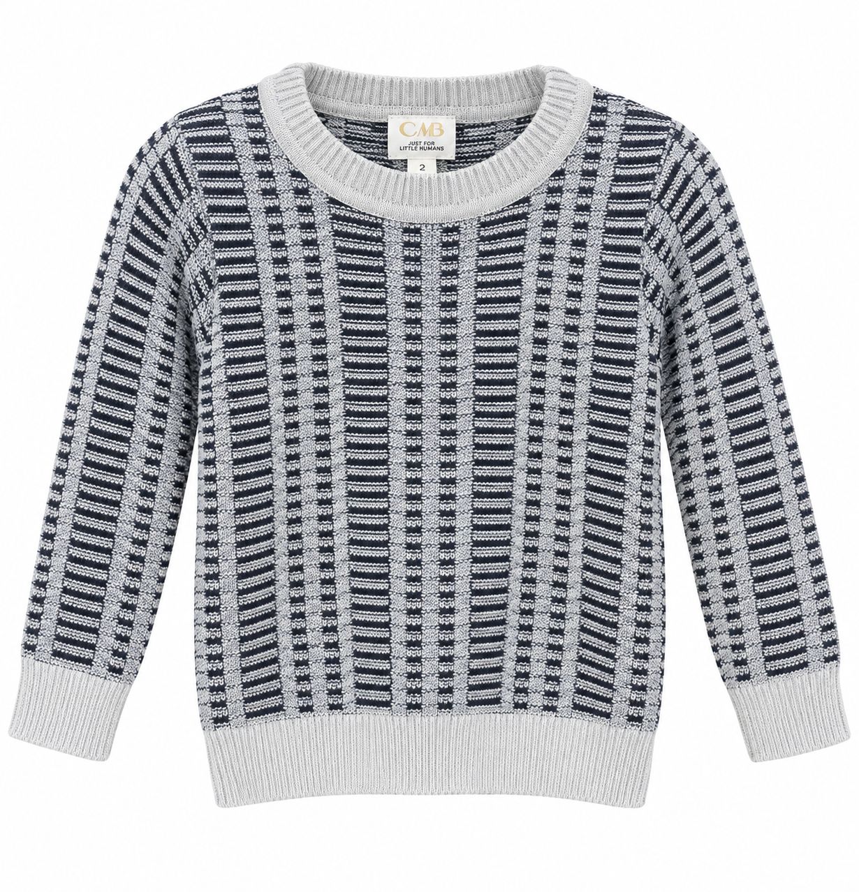 Clô (Cream) Boys Stripe Knit Sweater AW26 WB6CP7444
