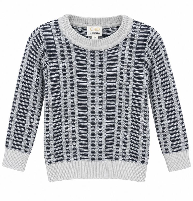 Clô (Cream) Boys Stripe Knit Sweater AW26 WB6CP7444