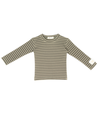 Crew Kids Teddi Rib Stripe Tee AL3229 AW26