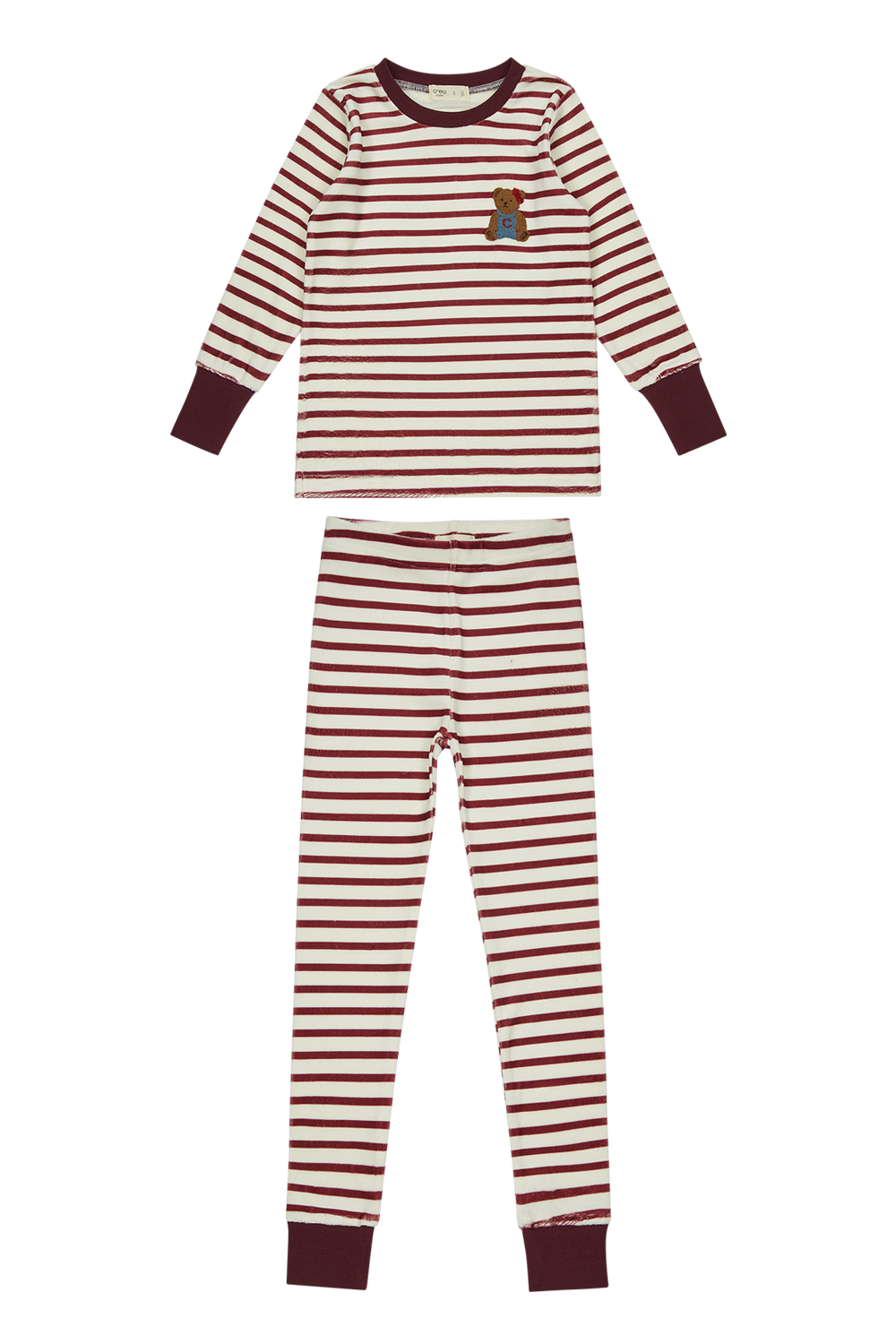 Crew Kids Teddy Lounge Set SG3210 AW26, color: Maroon, size: 12M