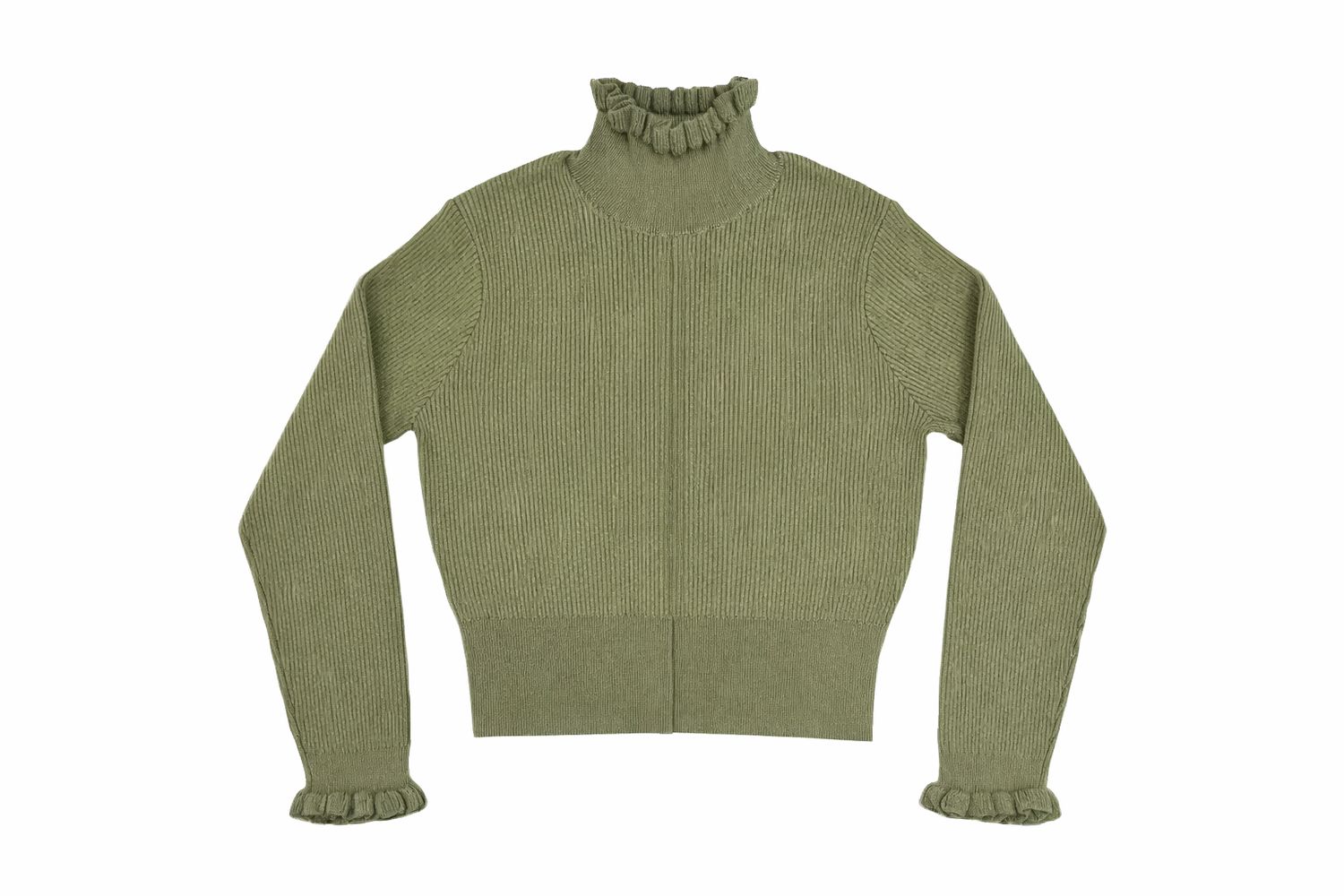 Crew Kids Sally Rib Knit Top G3039 AW26, color: Green, size: 4