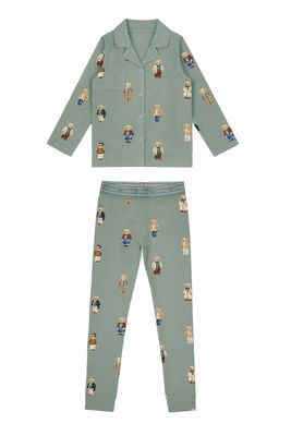 Crew Kids Teddy Pattern Lounge Grandpa Set SG3221 AW26