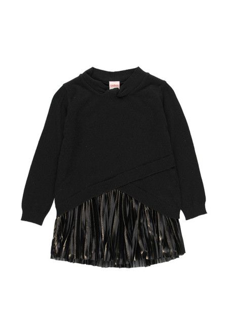 Boboli Knitwear combined dress for girl 784076 AW26