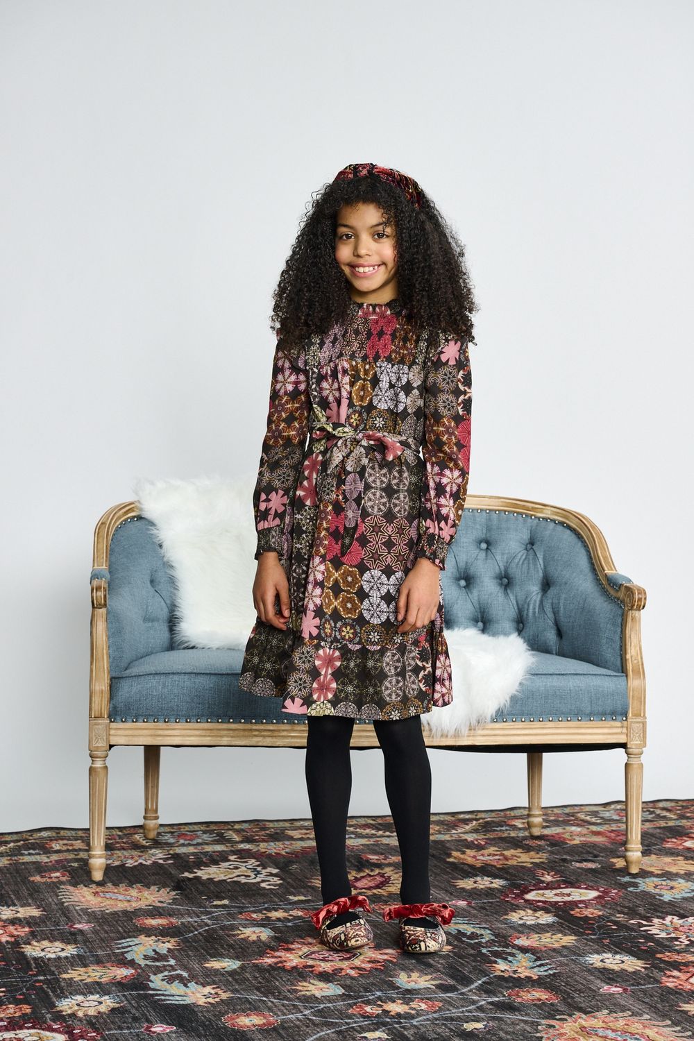 Porter Brown Mauvfe Mixed Media Dress 2576 AW26

