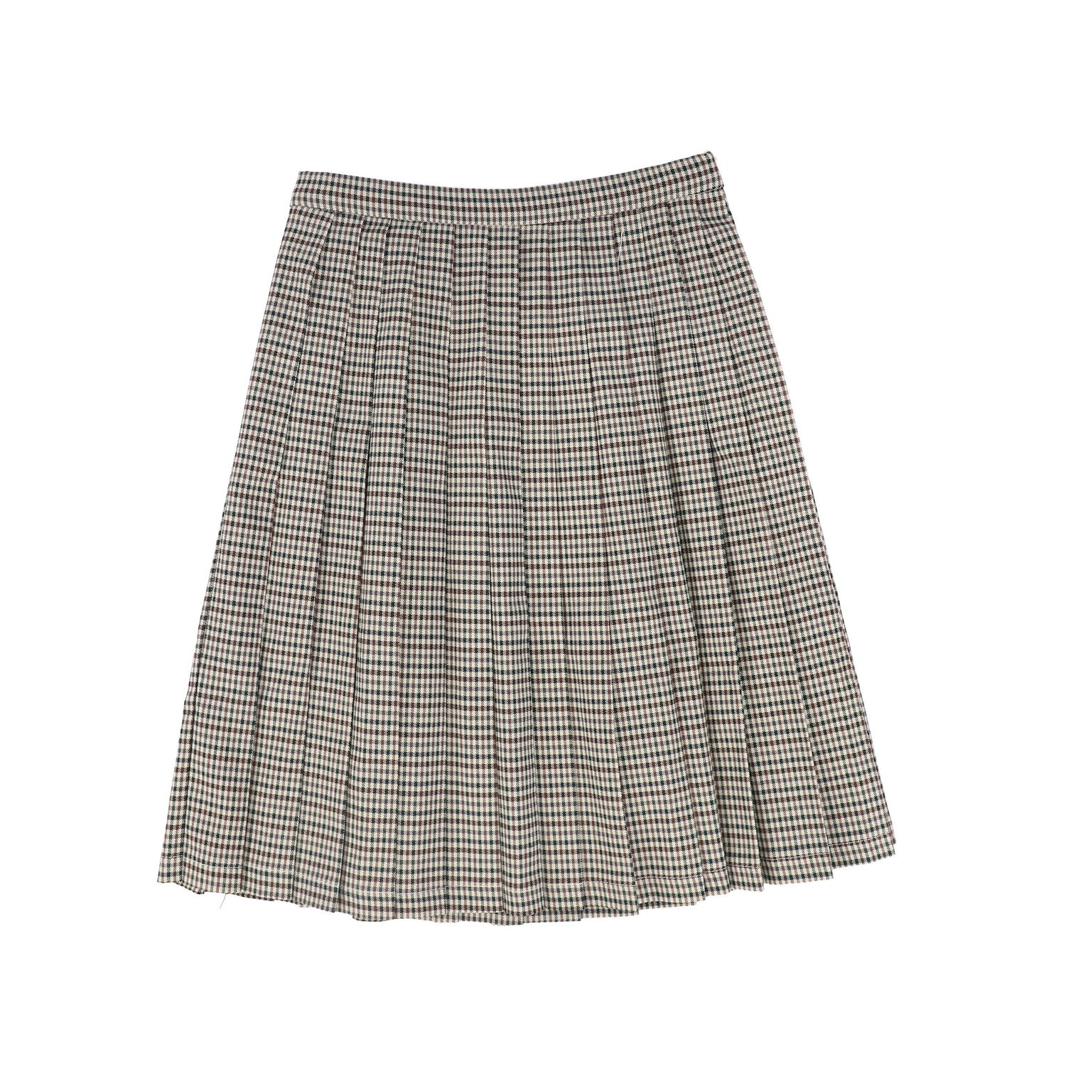 BACE PLAID CHECKED PLEAT SKIRT AW26 28654